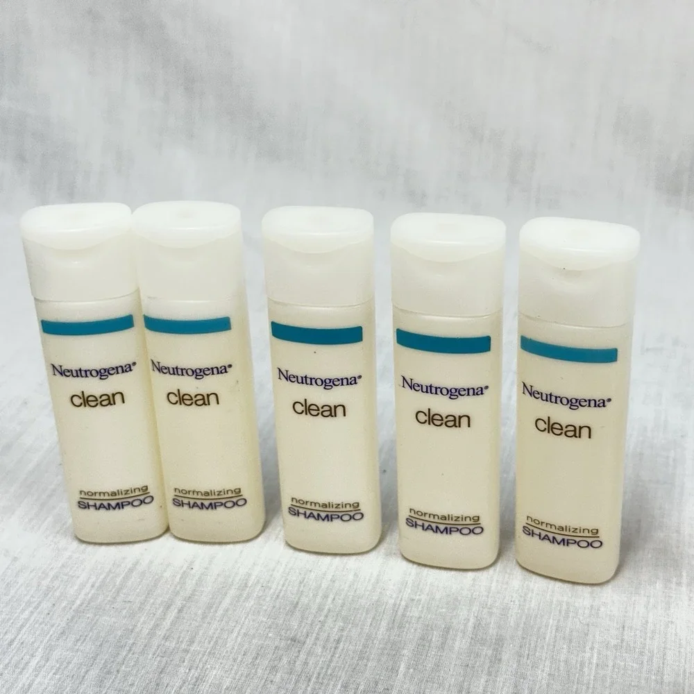 NEUTROGENA CLEAN SHAMPOO AND CONDITIONER Hotel Amenities/Travel size NEW 12 Item